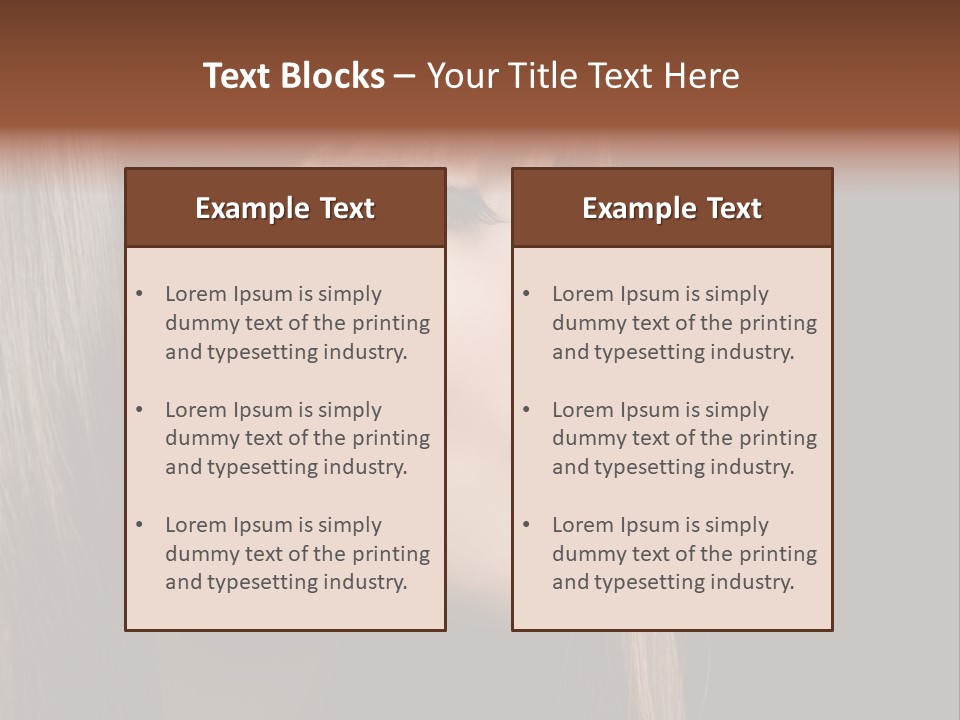 Perfect Lipstick Eyelashes PowerPoint Template