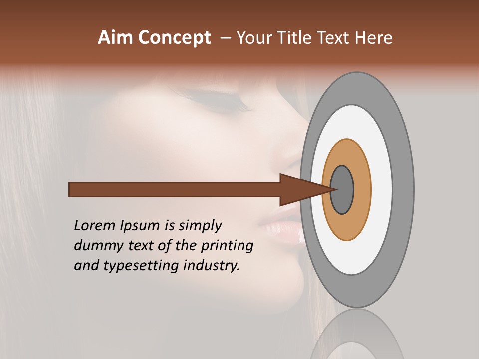 Perfect Lipstick Eyelashes PowerPoint Template