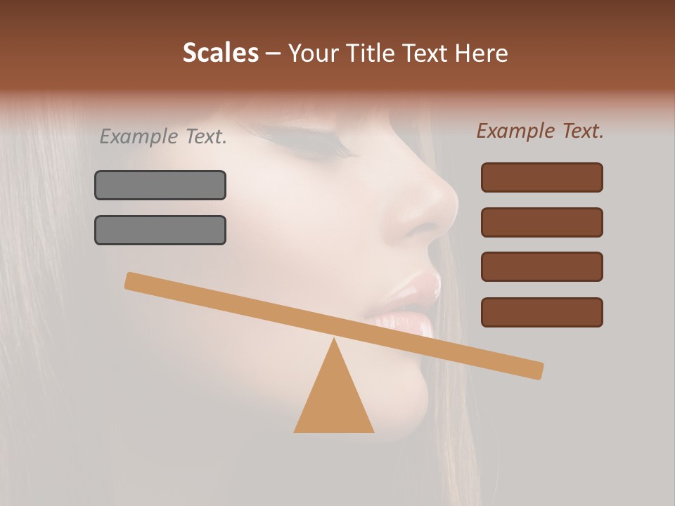 Perfect Lipstick Eyelashes PowerPoint Template