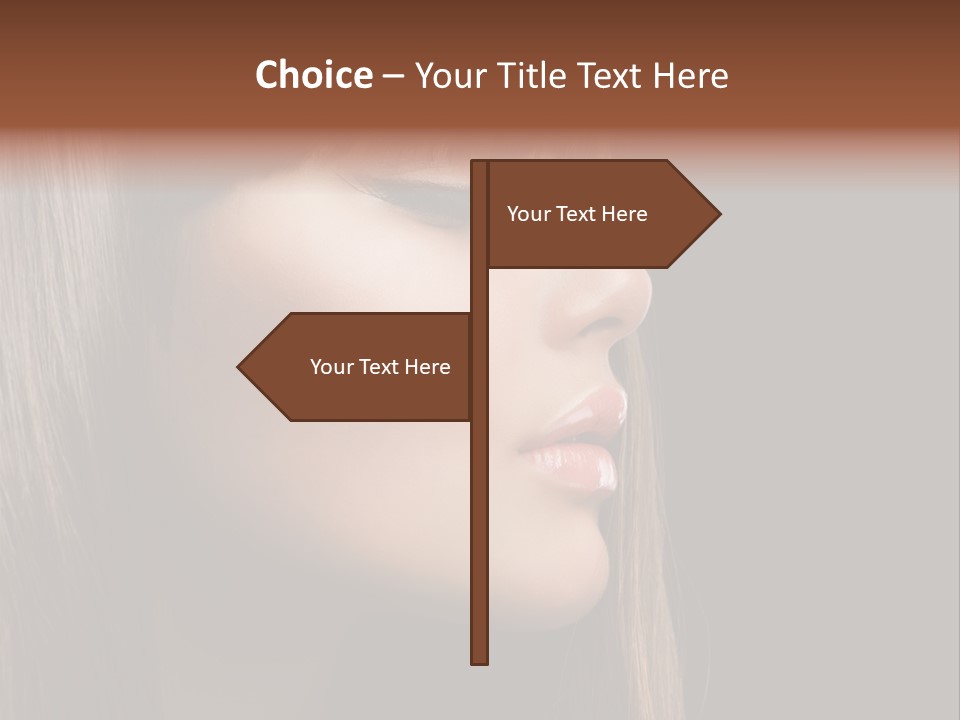 Perfect Lipstick Eyelashes PowerPoint Template