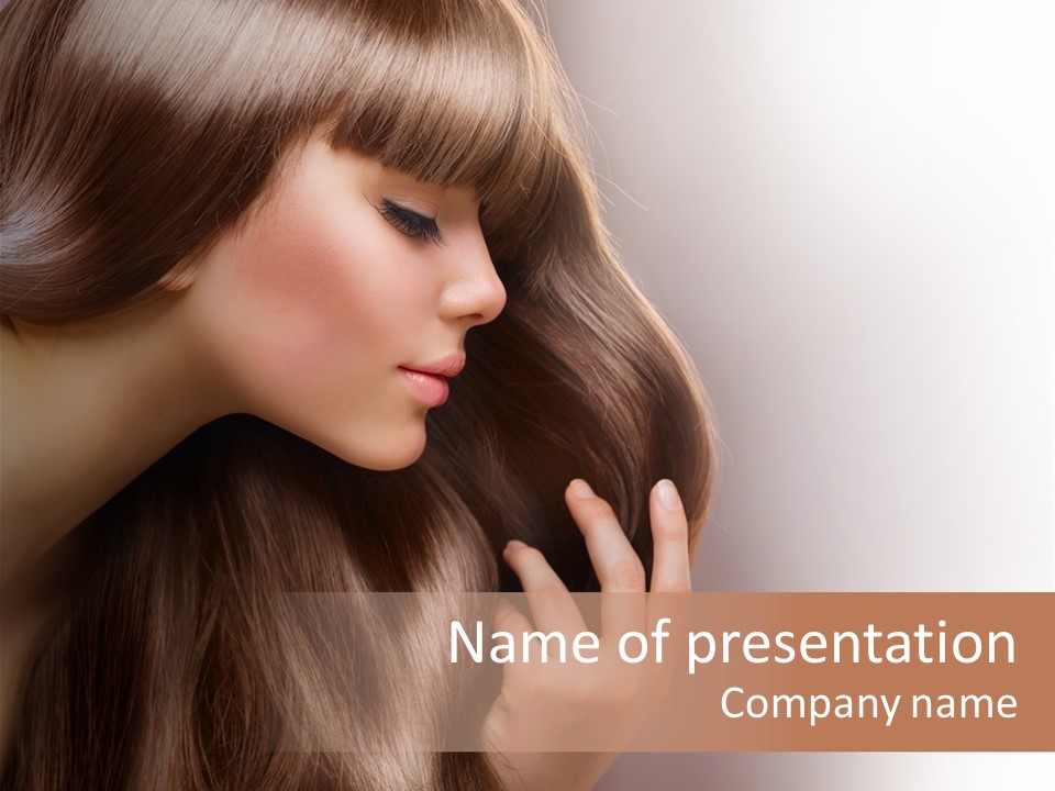 Haircut Fringe Salon PowerPoint Template