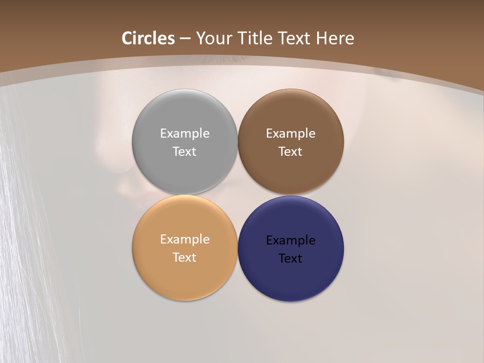 Haircut Sensuality Woman PowerPoint Template