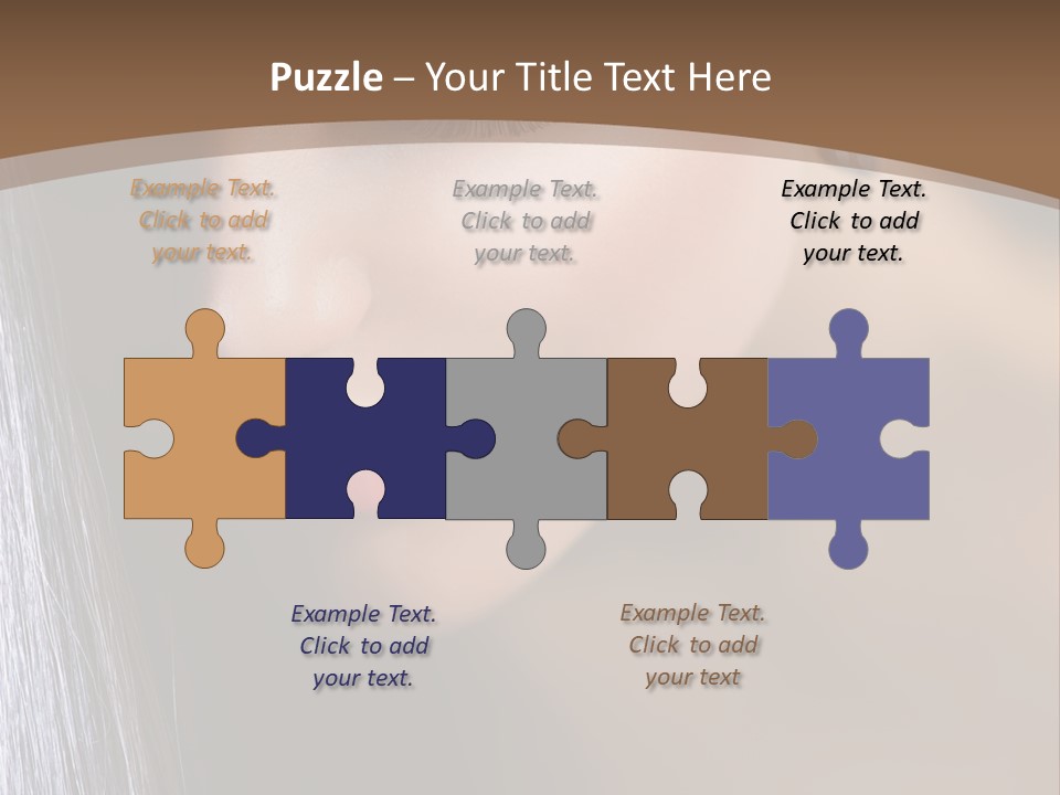 Haircut Sensuality Woman PowerPoint Template