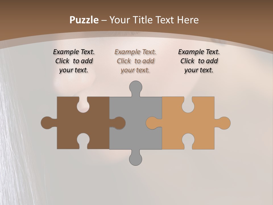 Haircut Sensuality Woman PowerPoint Template