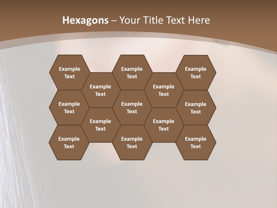 Haircut Sensuality Woman PowerPoint Template