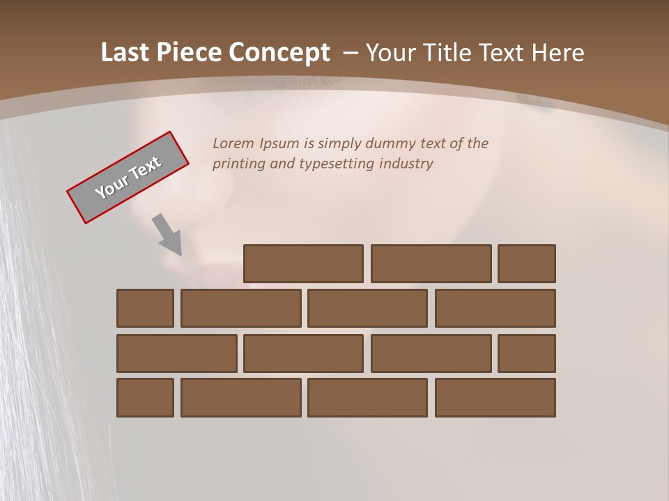 Haircut Sensuality Woman PowerPoint Template