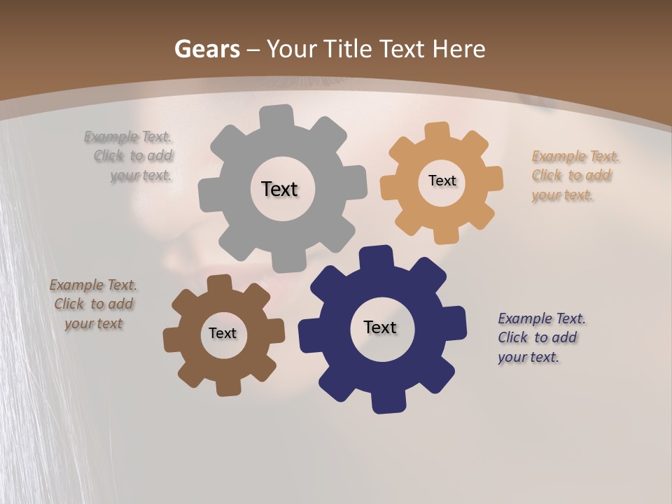 Haircut Sensuality Woman PowerPoint Template