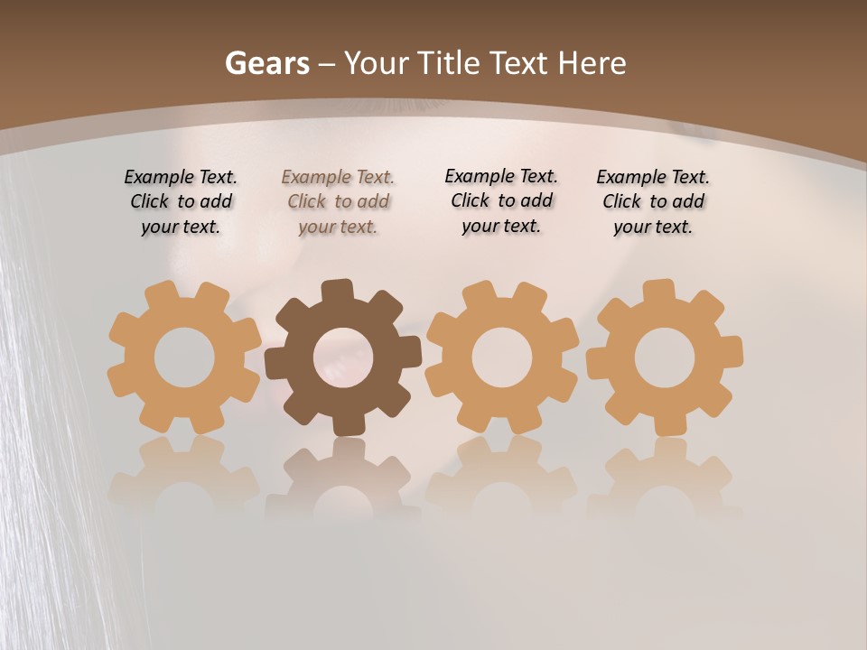 Haircut Sensuality Woman PowerPoint Template