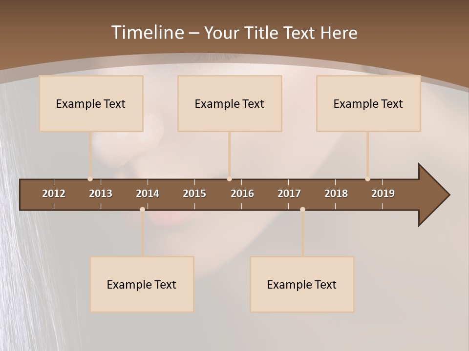 Haircut Sensuality Woman PowerPoint Template