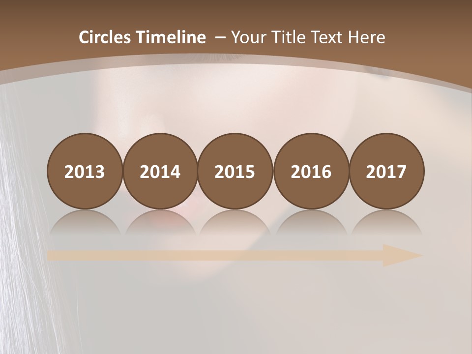 Haircut Sensuality Woman PowerPoint Template