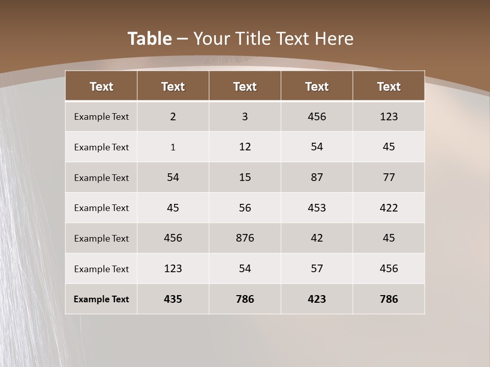 Haircut Sensuality Woman PowerPoint Template