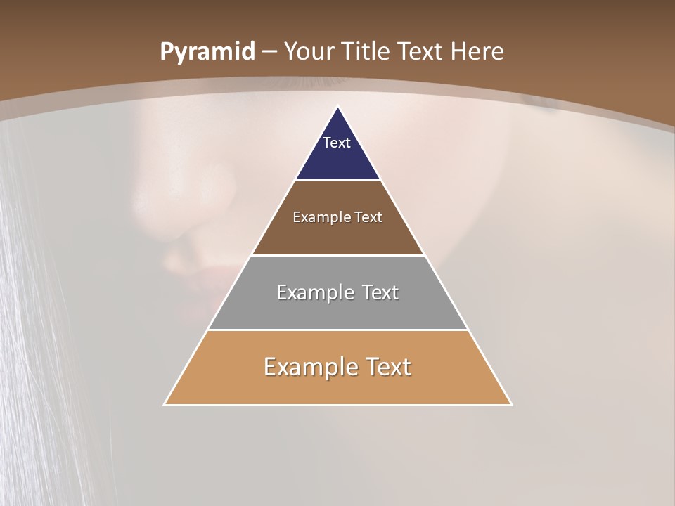 Haircut Sensuality Woman PowerPoint Template