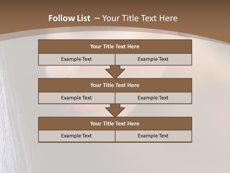 Haircut Sensuality Woman PowerPoint Template