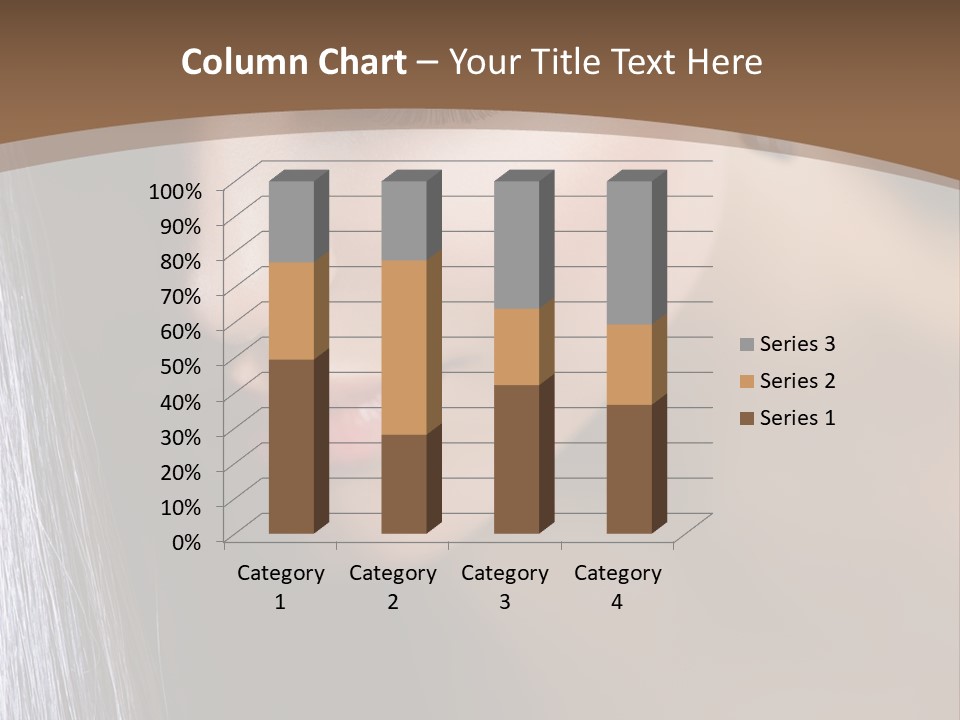 Haircut Sensuality Woman PowerPoint Template