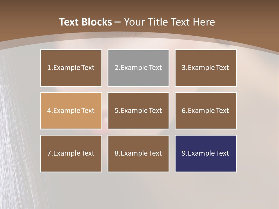 Haircut Sensuality Woman PowerPoint Template