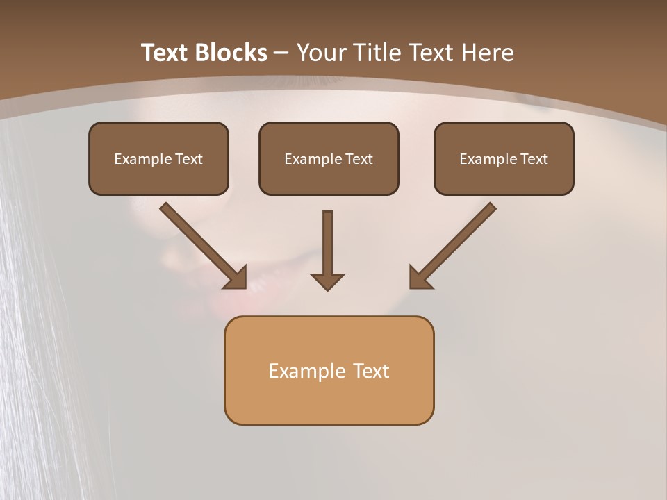 Haircut Sensuality Woman PowerPoint Template