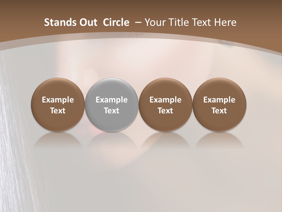 Haircut Sensuality Woman PowerPoint Template