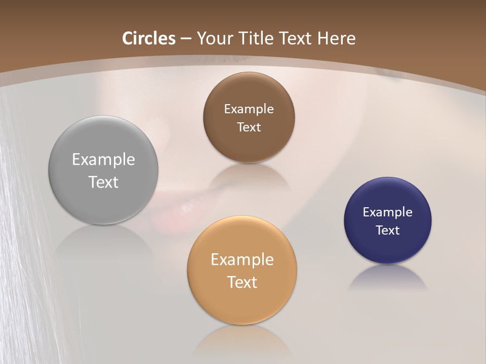 Haircut Sensuality Woman PowerPoint Template