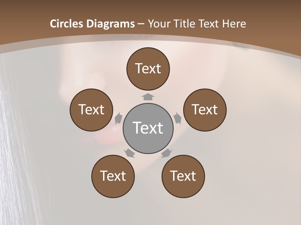 Haircut Sensuality Woman PowerPoint Template