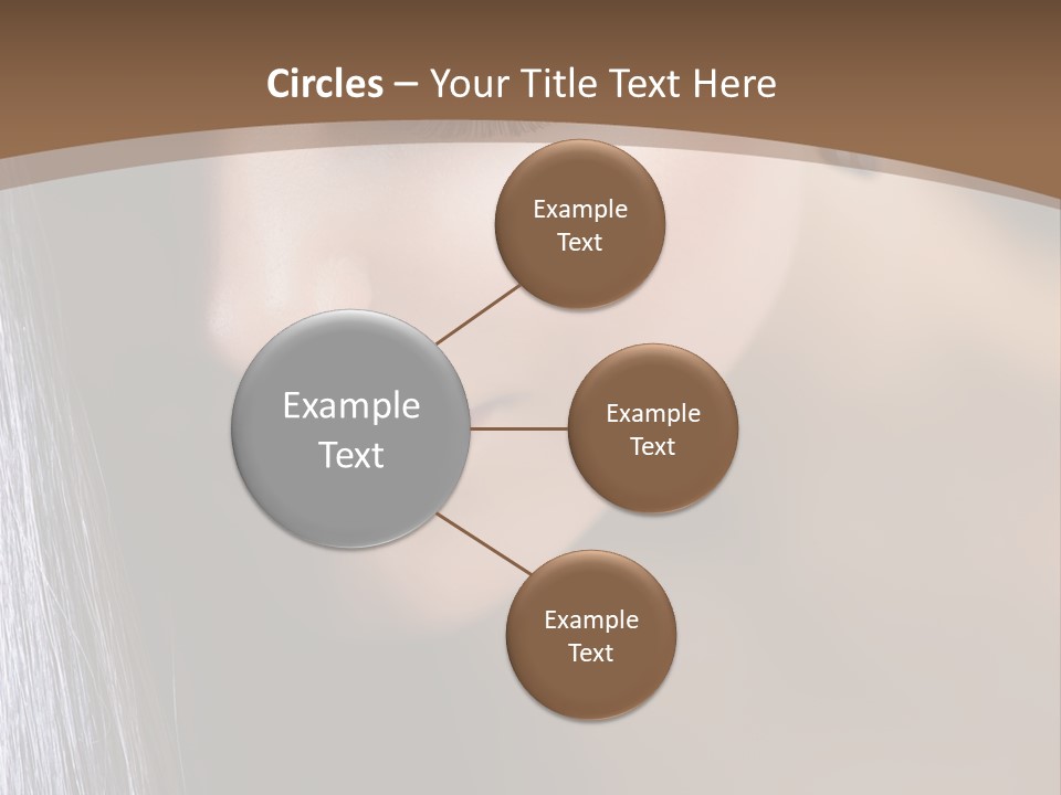 Haircut Sensuality Woman PowerPoint Template