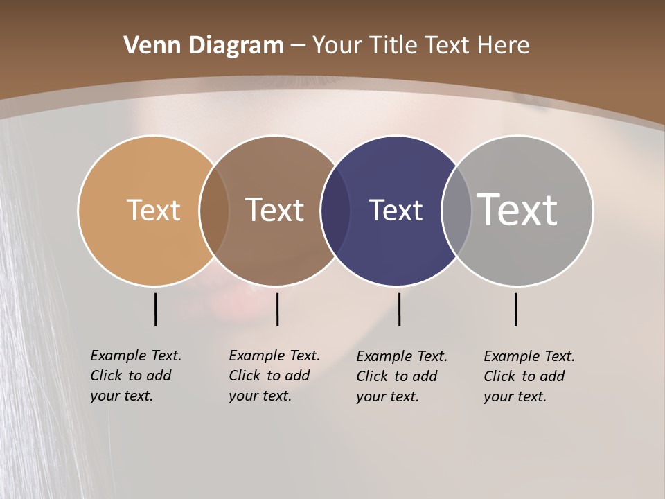 Haircut Sensuality Woman PowerPoint Template