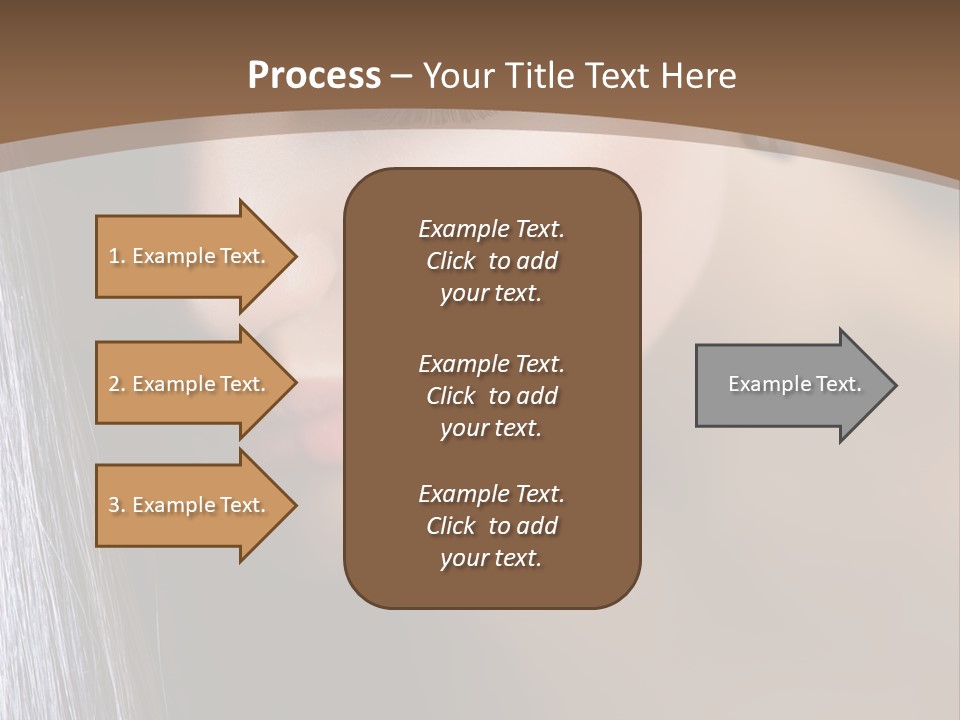Haircut Sensuality Woman PowerPoint Template