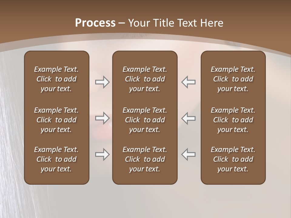 Haircut Sensuality Woman PowerPoint Template