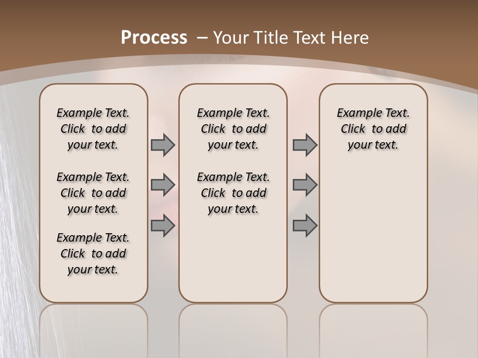 Haircut Sensuality Woman PowerPoint Template