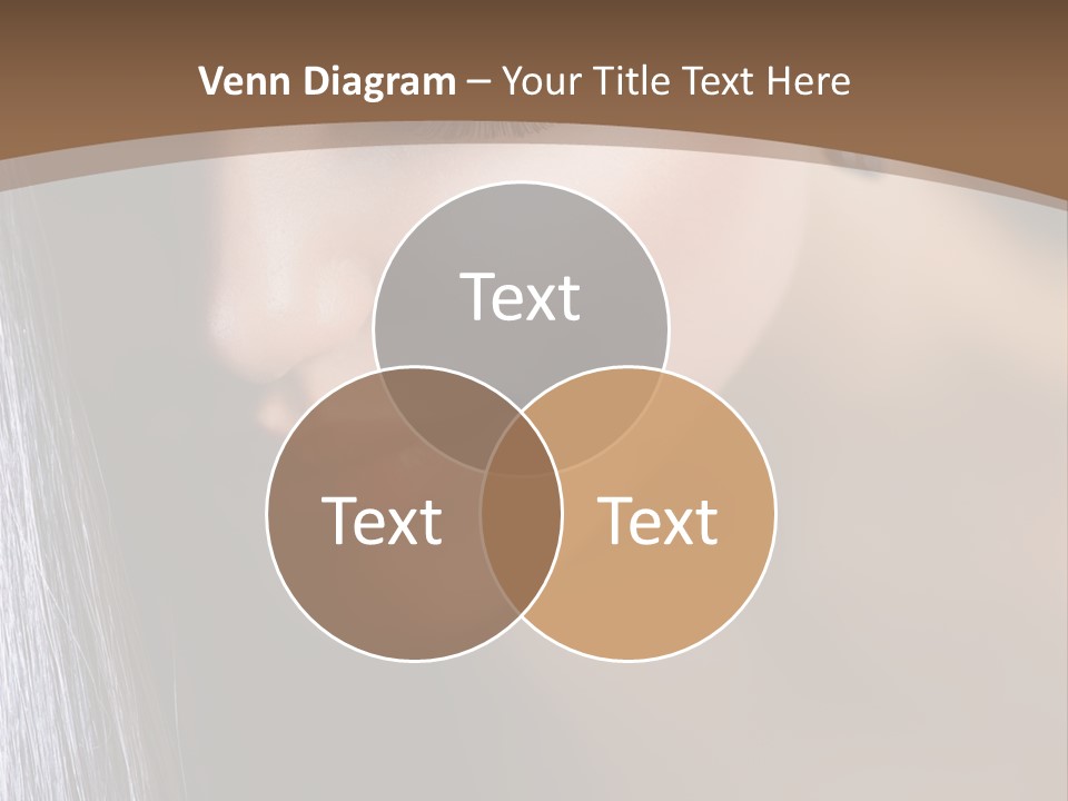 Haircut Sensuality Woman PowerPoint Template