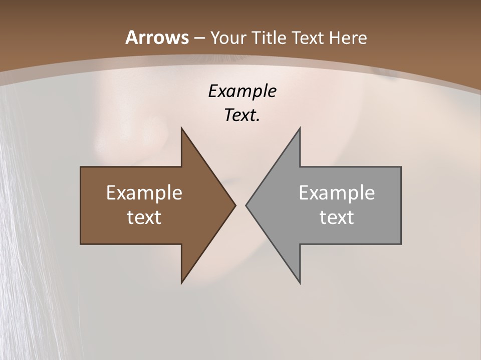 Haircut Sensuality Woman PowerPoint Template