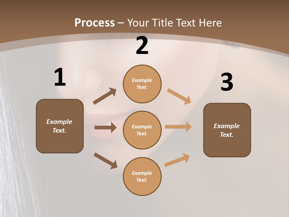 Haircut Sensuality Woman PowerPoint Template