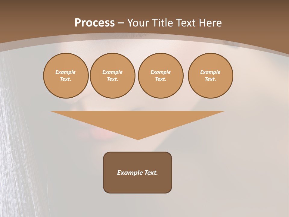 Haircut Sensuality Woman PowerPoint Template