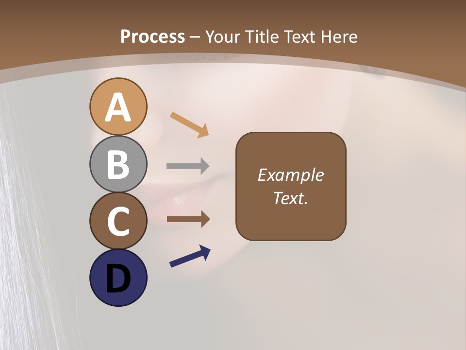 Haircut Sensuality Woman PowerPoint Template