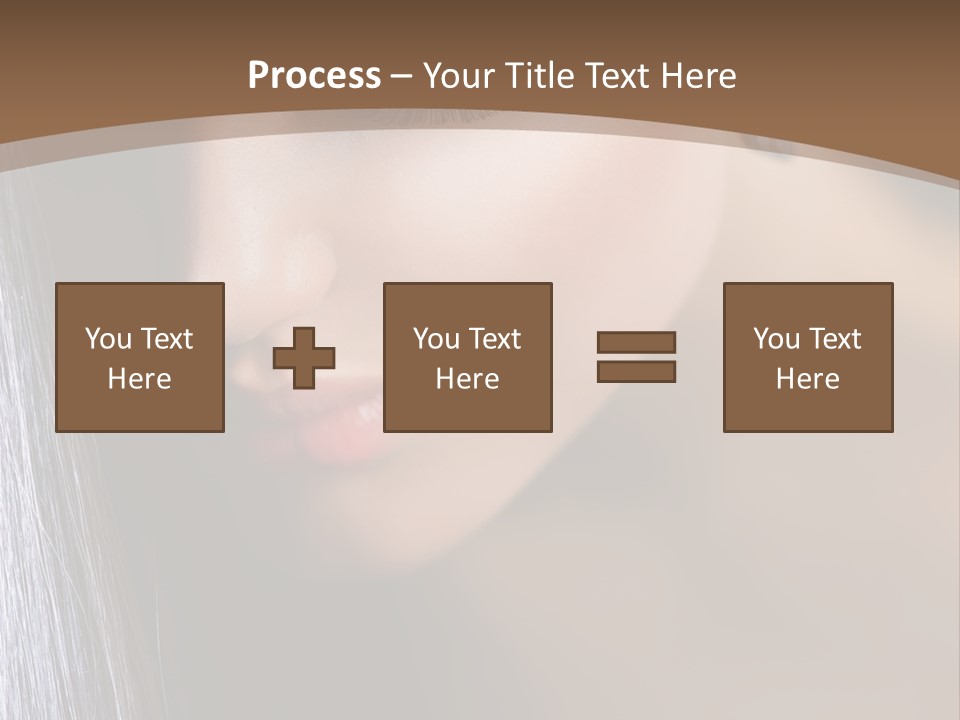 Haircut Sensuality Woman PowerPoint Template