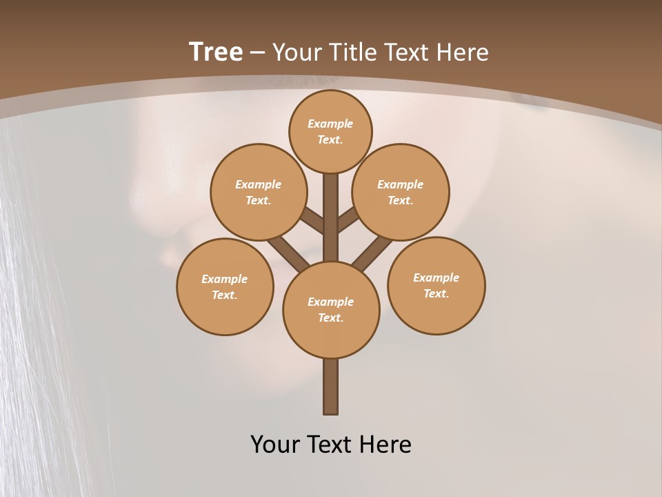 Haircut Sensuality Woman PowerPoint Template