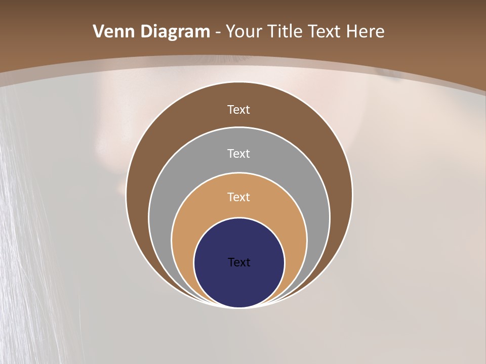 Haircut Sensuality Woman PowerPoint Template