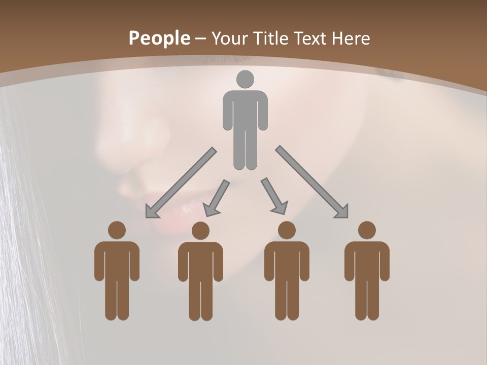 Haircut Sensuality Woman PowerPoint Template