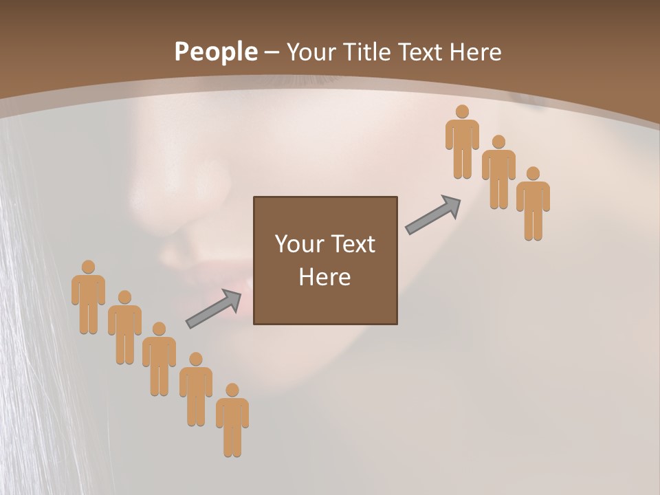 Haircut Sensuality Woman PowerPoint Template