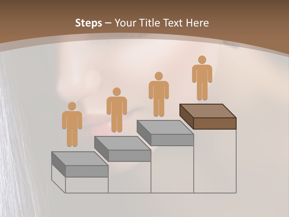 Haircut Sensuality Woman PowerPoint Template