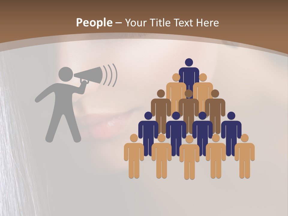 Haircut Sensuality Woman PowerPoint Template