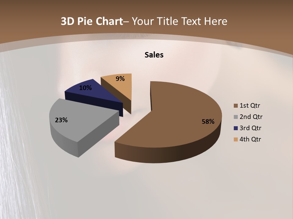 Haircut Sensuality Woman PowerPoint Template
