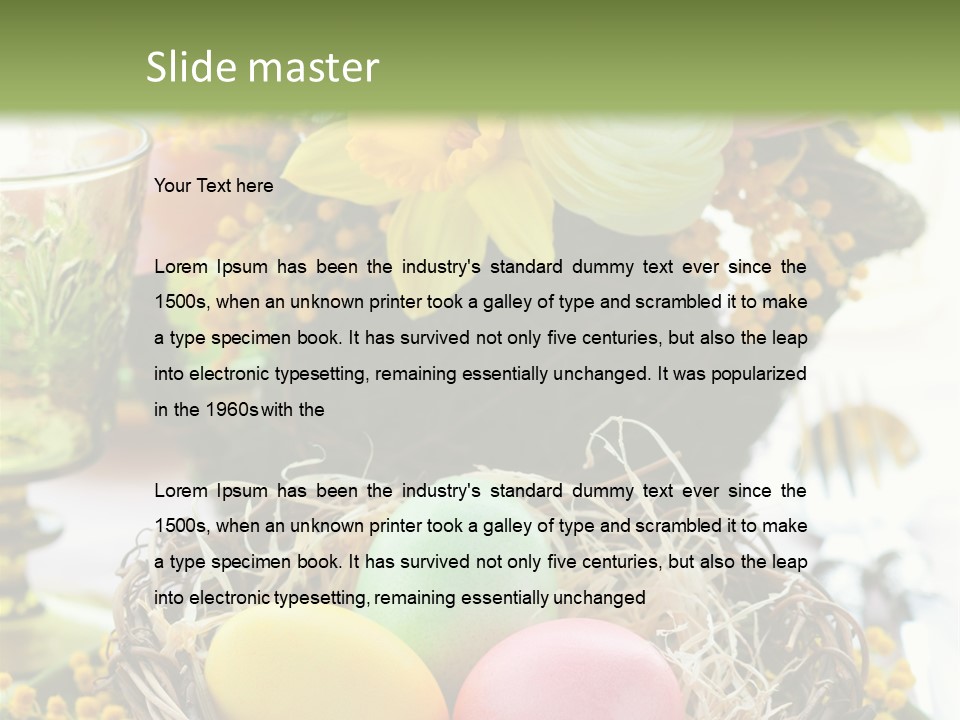 Beauty Egg Composition PowerPoint Template