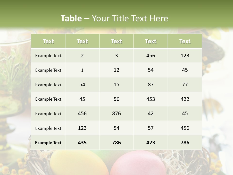 Beauty Egg Composition PowerPoint Template
