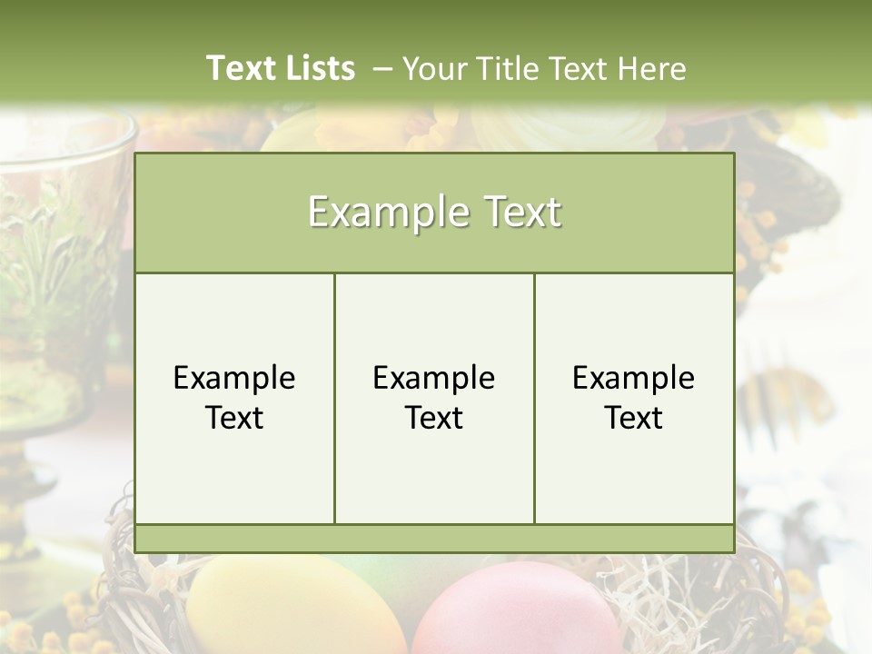 Beauty Egg Composition PowerPoint Template