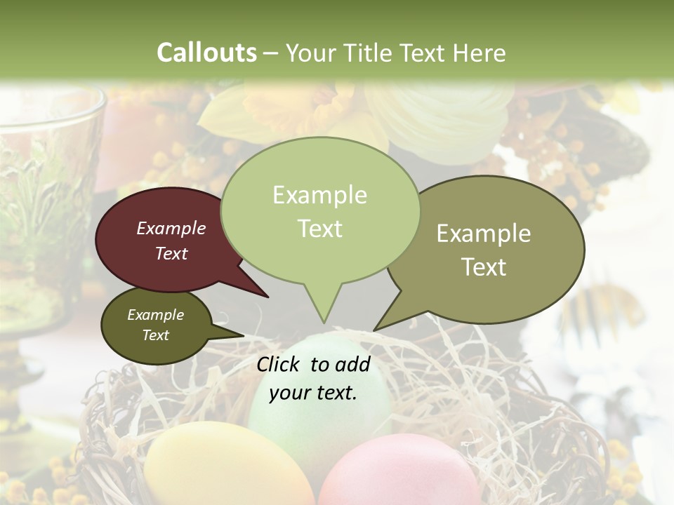 Beauty Egg Composition PowerPoint Template