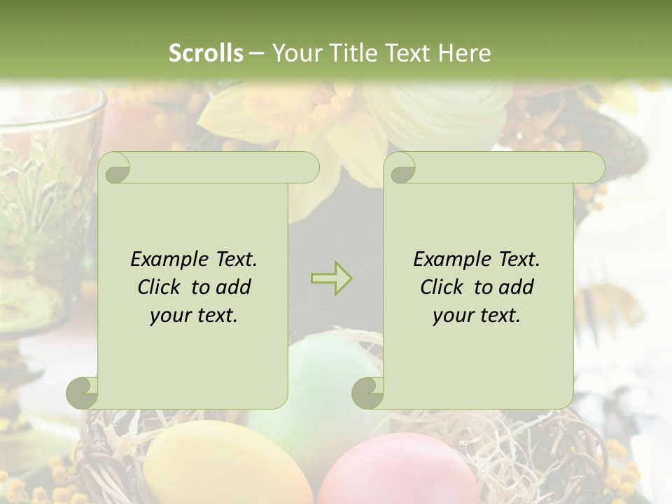 Beauty Egg Composition PowerPoint Template