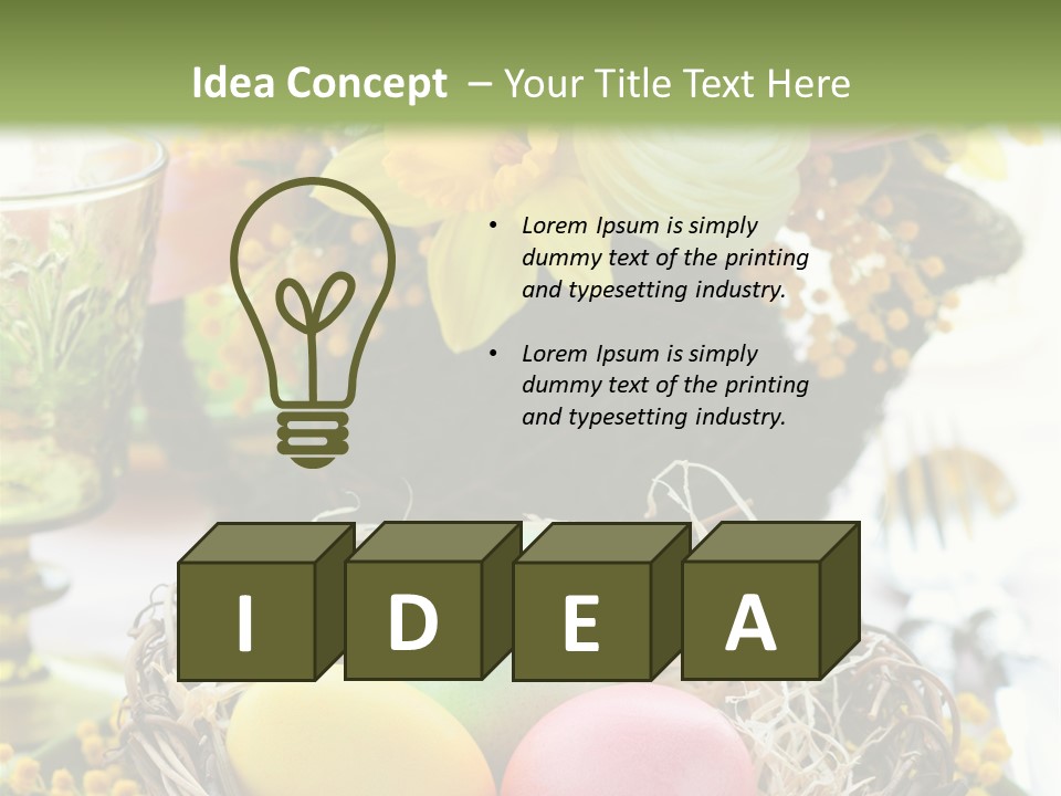 Beauty Egg Composition PowerPoint Template