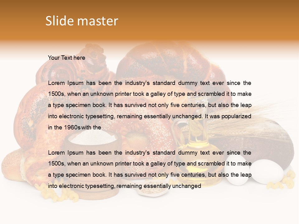 Many Bakery Wheat PowerPoint Template