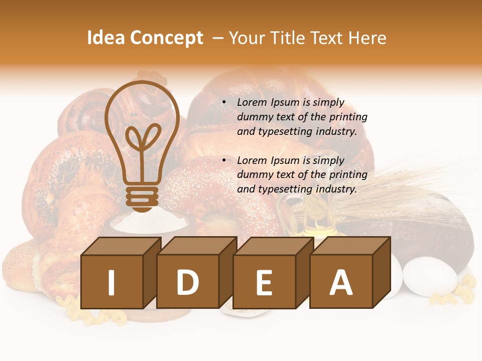 Many Bakery Wheat PowerPoint Template