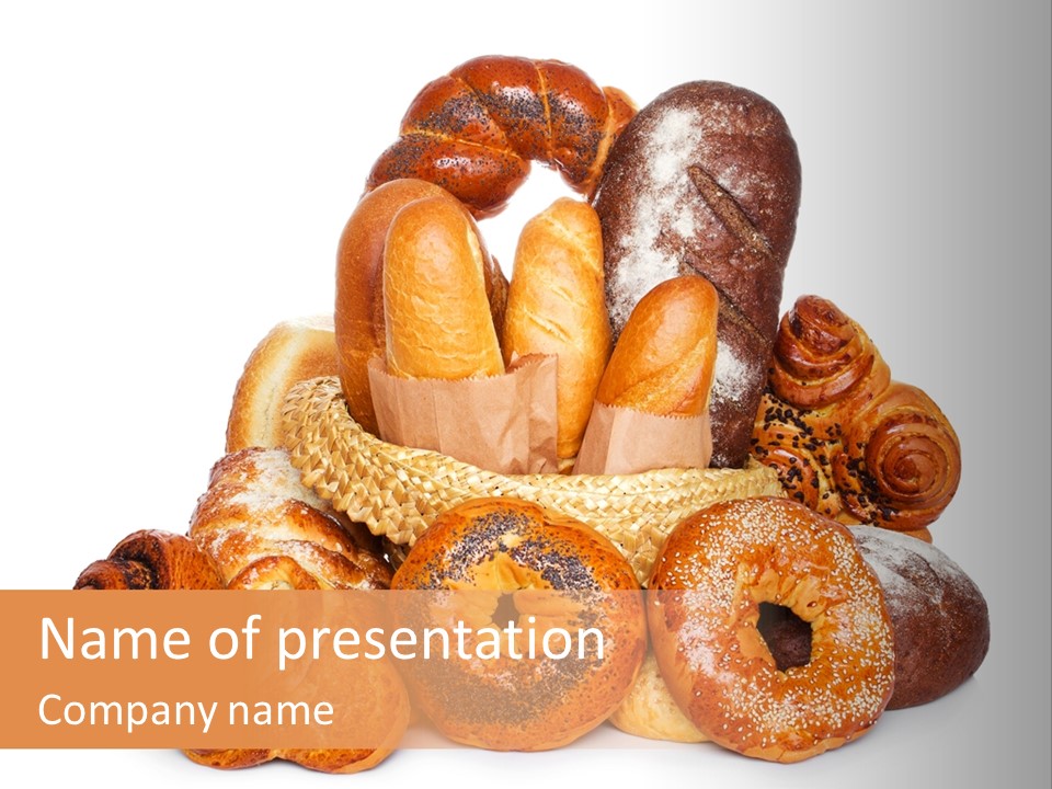 Bread Still Life Different PowerPoint Template